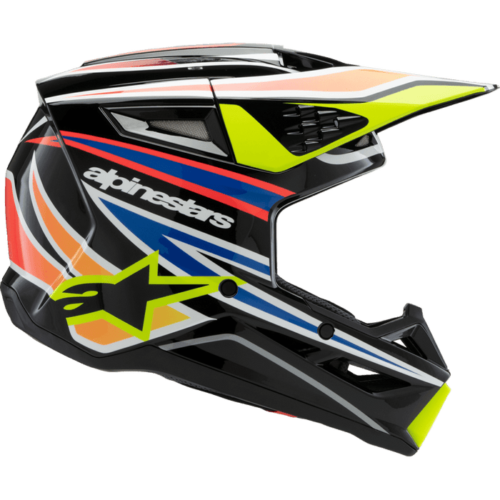 ALPINESTARS HELMET SM3 YTH WURX B/Y/BL/R S ECE06 (8302125 - 1574 - YS) - Driven Powersports Inc.80593474469128302125 - 1574 - YS