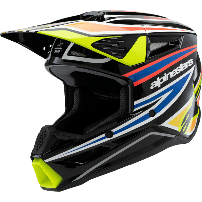 ALPINESTARS HELMET SM3 YTH WURX B/Y/BL/R S ECE06 (8302125 - 1574 - YS) - Driven Powersports Inc.80593474469128302125 - 1574 - YS