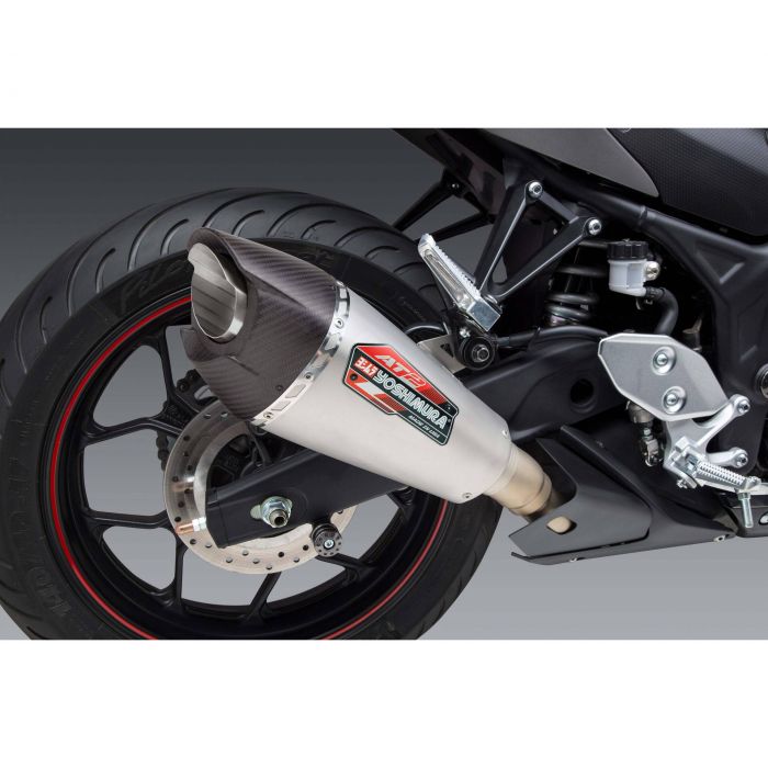 YOSHIMURA AT2 SLIP-ON EXHAUST 15-22 YZF R3 AT2 SO SS/SS/CF/WF