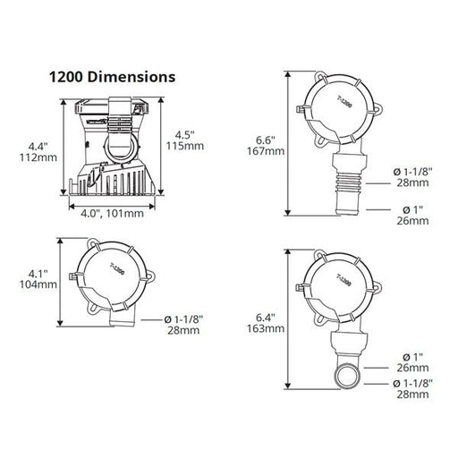 ATTWOOD TSUNAMI MK2 BILGE PUMP (5613-7) - Driven Powersports Inc.0226970241905613-7