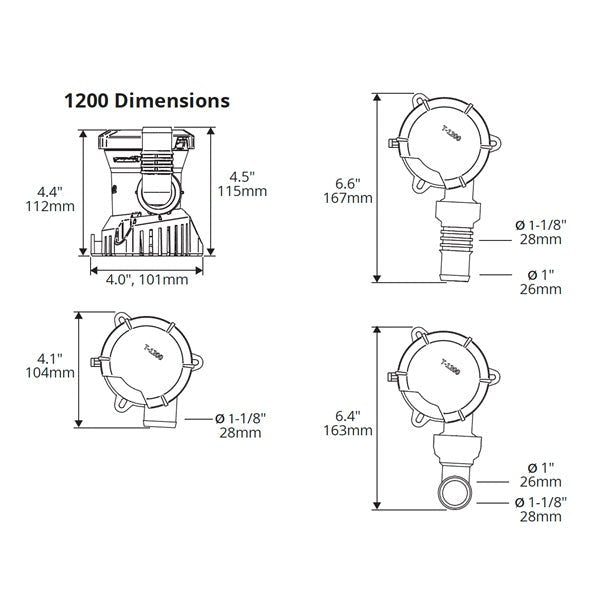 ATTWOOD TSUNAMI MK2 BILGE PUMP (5613-7) - Driven Powersports Inc.0226970241905613-7