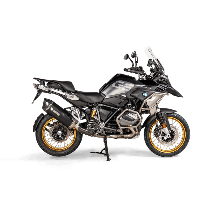 AKRAPOVIC 19-23 R1250GS/ADV UPR FRAME PROT BAR Titanium Application Shot - Driven Powersports