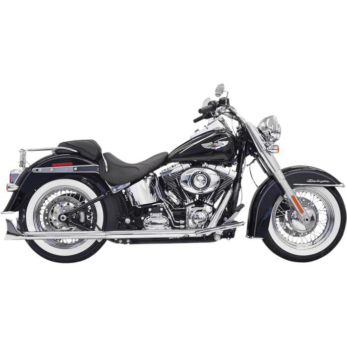 BASSANI XHAUST 07-17 SOFTAIL 30" FISHTAIL 2:2 FS W/BAFFLE - Driven Powersports Inc.8105940158121S66E-30