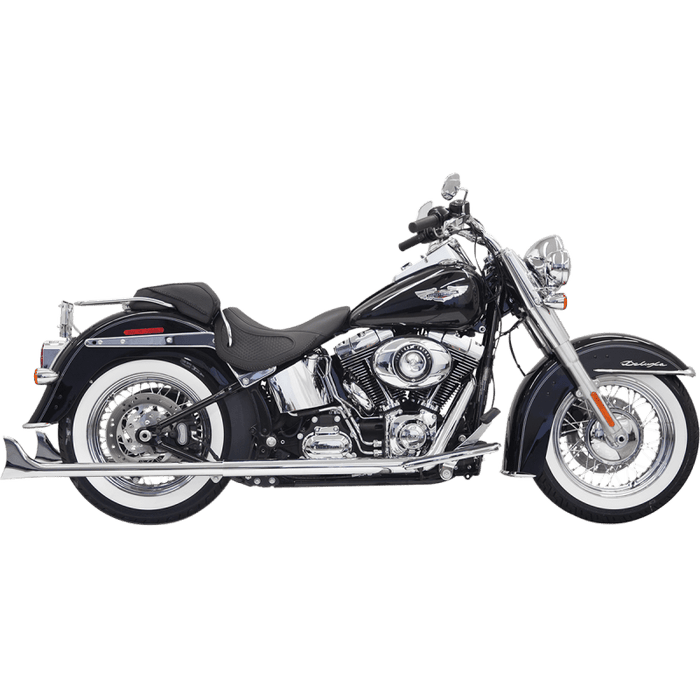 BASSANI XHAUST 07-17 SOFTAIL 33" FISHTAIL 2:2 FS NO BAFFLE - Driven Powersports Inc.8105940169701S26E-33