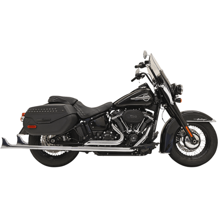 BASSANI XHAUST 18-21 SOFTAIL EXHAUST FISH/T 33" N/B - Driven Powersports Inc.8105940157441S76E-33