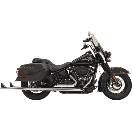 BASSANI XHAUST 18-21 SOFTAIL EXHAUST FISH/T 39" N/B - Driven Powersports Inc.8105940127671S76E-39