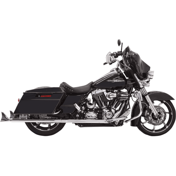 BASSANI XHAUST 95-16 FLH/FLT 33" FISHTAIL SO CH*2 NO BAFFLE - Driven Powersports Inc.1F17E33