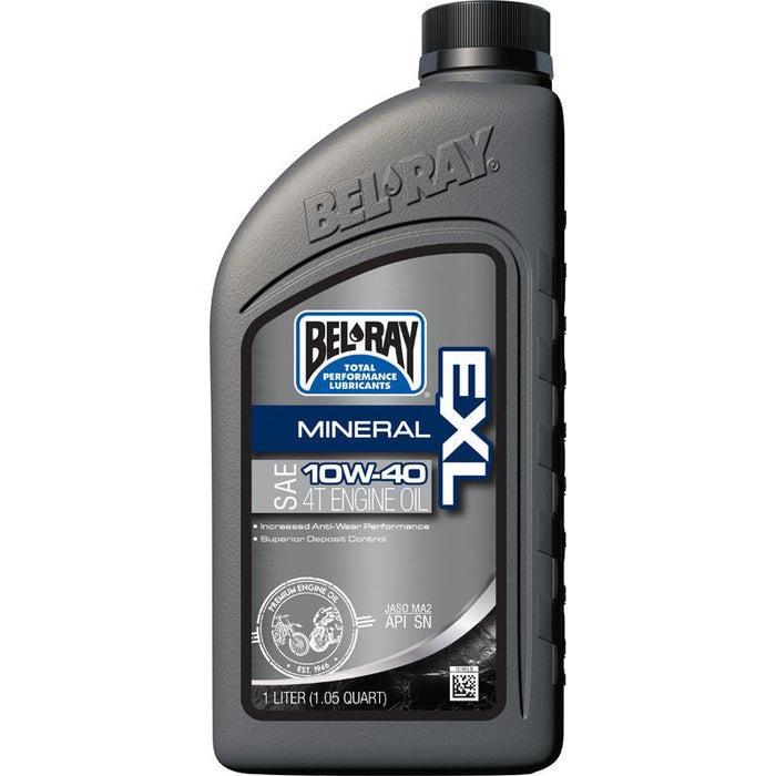 BEL-RAY MINERAL EXL 4T ENGINE OIL 10W40 (1L) - Driven Powersports Inc.10690509200154301838150160