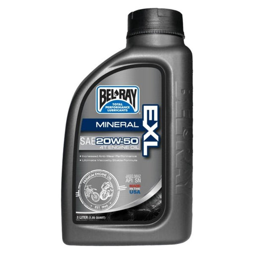 BEL-RAY MINERAL EXL 4T ENGINE OIL 20W50 (1L) - Driven Powersports Inc.690509200171301401150160