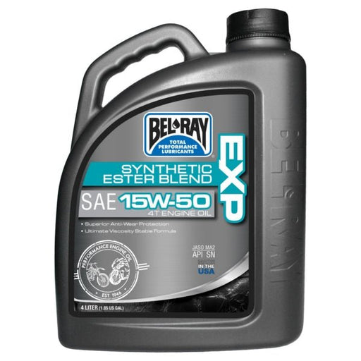 BEL-RAY SEMI-SYNTHETIC EXP 4T ENGINE OIL 15W50 (4L) - Driven Powersports Inc.690509200249301402150185