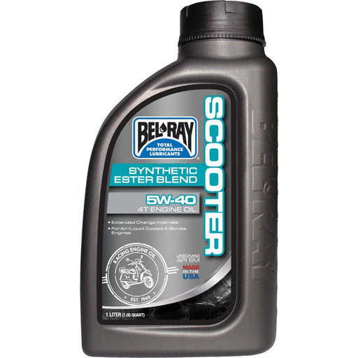 BEL-RAY SEMI-SYNTHETIC SCOOTER 4T ENGINE OIL 10W30 (1L) (99430-B1LW) - Driven Powersports Inc.69050920064599430-B1LW