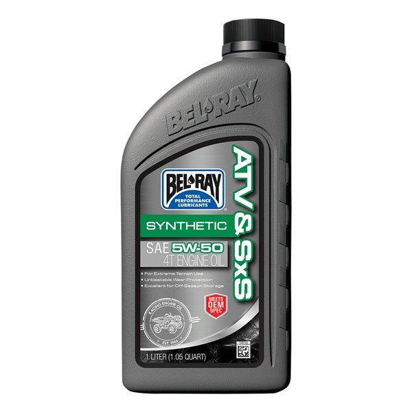 BEL-RAY SYNTHETIC ATV/SXS 4T ENGINE OIL 5W50 (1L) - Driven Powersports Inc.10690509408468302664150160