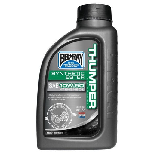 BEL-RAY SYNTHETIC THUMPER RACING WORKS 4T ENGINE OIL 10W50 (1L) - Driven Powersports Inc.690509200812301724150160