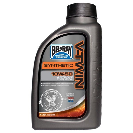 BEL-RAY SYNTHETIC V-TWIN 4T ENGINE OIL 10W50 (1L) - Driven Powersports Inc.690509401103301390150160