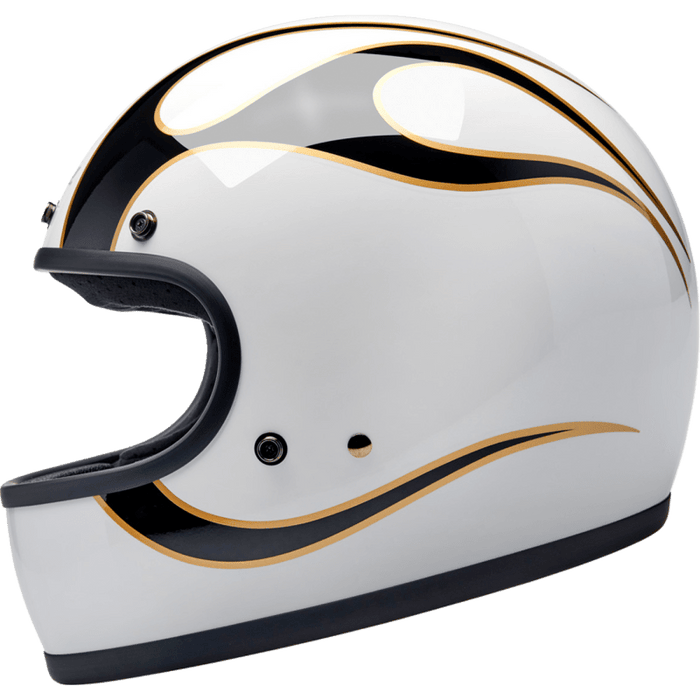 BILTWELL HELMET GRINGO W/B FLAM - Driven Powersports Inc.8402589073371002-561-501