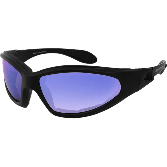 BOBSTER GXR SUNGLASS BLACK FRAME ANTI-FOG SMOKED CYAN LENS - Driven Powersports Inc.642608047225GXR001SB