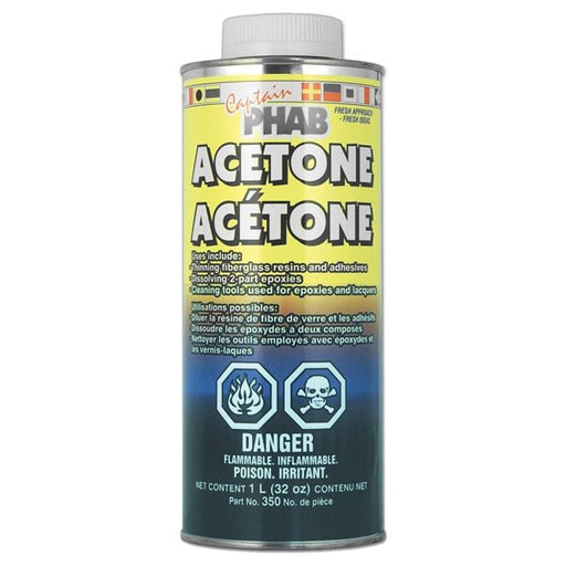 CAPTAIN PHAB ACETONE FIBERGLASS CLEANER (350#) - Driven Powersports Inc.079854003505350#