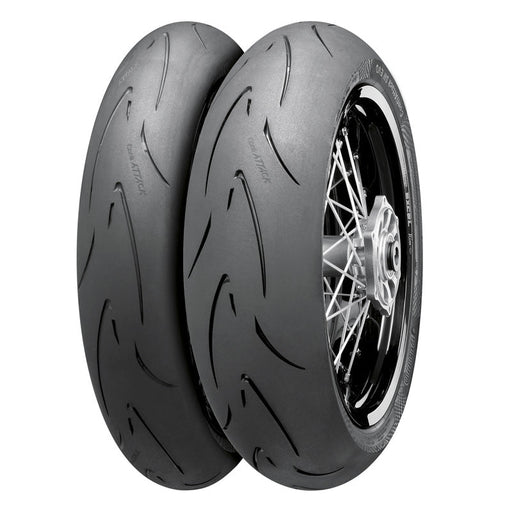 CONTINENTAL CONTI ATTACK SM EVO TIRE 120/70R17 (58H) - FRONT - Driven Powersports Inc.401923801207102445730000