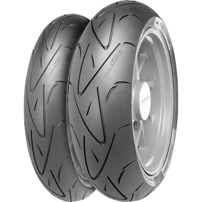 CONTINENTAL CONTI SPORT ATTACK TIRE 180/55ZR17 (73W) - REAR (02443930000) - Driven Powersports Inc.401923867068402443930000