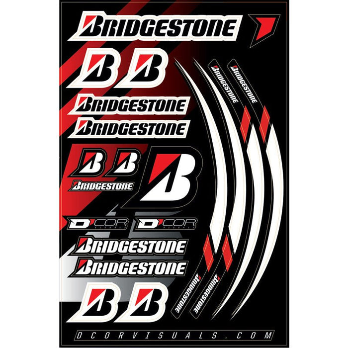 D COR VISUAL BRIDGESTON DECAL SHEET (40-90-118) - Driven Powersports Inc.1984911840-90-118