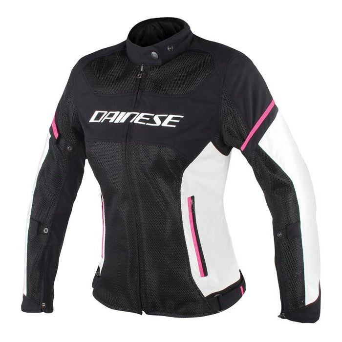 DAINESE AIR FRAME D1 LADY TEX JACKET - BLACK/VAPOROUS-GRAY/FUXIA (44) (2735196-U56-44) - Driven Powersports Inc.80526446386222735196-U56-44