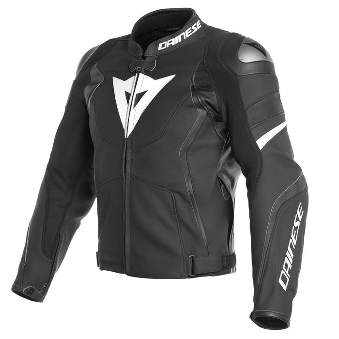 DAINESE AVRO 4 LEATHER JACKET - BLACK - MATTE/ANTHRACITE (64) - Driven Powersports Inc.80526448755081533810 - 22A - 54