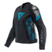 DAINESE AVRO 5 LEATHER JACKET WMN - BLACK/TEAL/ANTHRACITE (38) (15300002 - 36L - 38) - Driven Powersports Inc.805101963982015300002 - 36L - 38