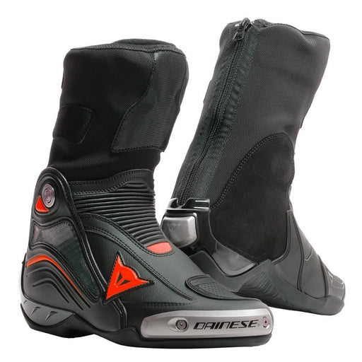 DAINESE AXIAL D1 BOOTS - BLACK/FLUO RED (44) (1795207 - 628 - 44) - Driven Powersports Inc.80526449991741795207 - 628 - 44