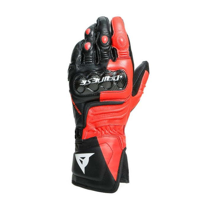 DAINESE CARBON 3 LONG GLOVES - BLACK/FLUO-RED/WHITE (XXXL) - Driven Powersports Inc.80510192392351815925-631-XXXL