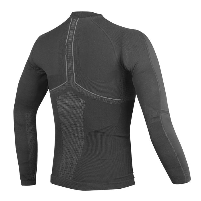 DAINESE D-CORE NO-WIND THERMO TEE LS BLACK/RED (XS) - Driven Powersports Inc.80526443309601915957-604-L