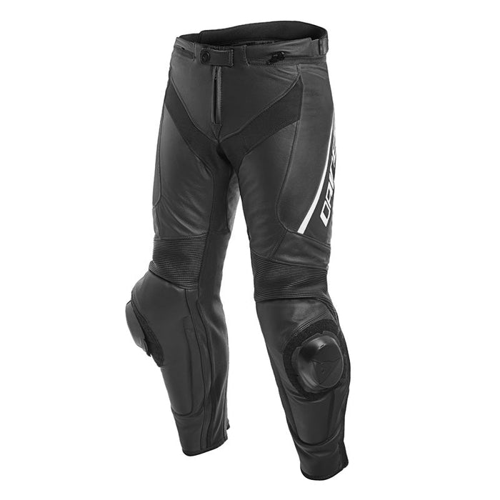 DAINESE DELTA 3 LEATHER PANTS - BLACK/BLACK/FLUO - RED (64) - Driven Powersports Inc.80526448116501553705 - 948 - 60