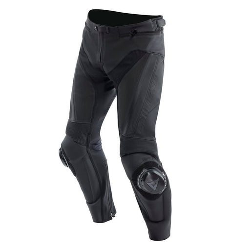 DAINESE DELTA 4 LEATHER PANTS PERF. - BLACK/BLACK (54) (15500008 - 631 - 54) - Driven Powersports Inc.805101964079615500008 - 631 - 54