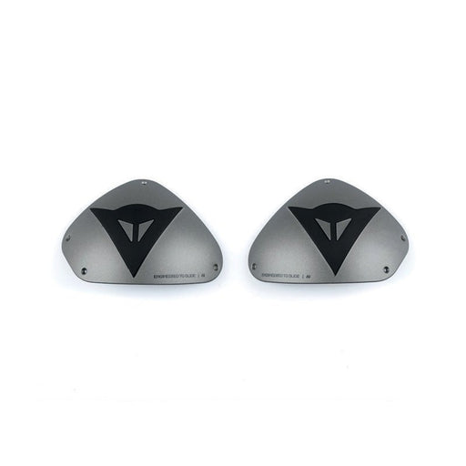 DAINESE DETS SHOULDER PLATES - ALUMINIUM/BLACK (1876216 - F11 - N) - Driven Powersports Inc.80510196481051876216 - F11 - N