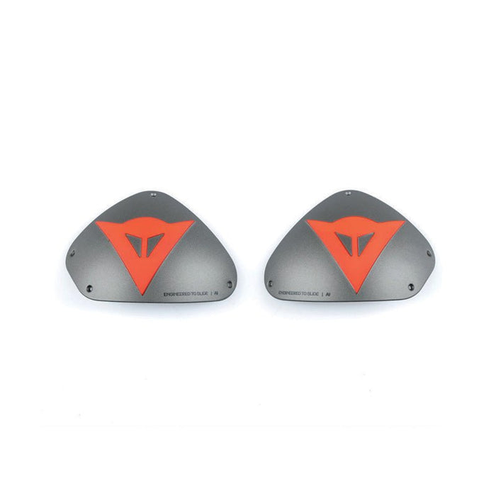 DAINESE DETS SHOULDER PLATES - ALUMINIUM/RED - FLUO (1876216 - Z46 - N) - Driven Powersports Inc.80510196480821876216 - Z46 - N