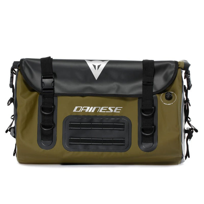 DAINESE EXPLORER WP DUFFEL BAG 60L - BLACK/GREEN - Driven Powersports Inc.80510196887291980087-636-N