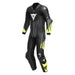 DAINESE MISANO 3 PERF. D - AIR 1PC LEATHER SUIT - BLACK/ANTHRACITE/FLUO - YELLOW (46) (1D10031 - P18 - 46) - Driven Powersports Inc.80510195297491D10031 - P18 - 46