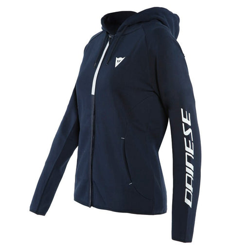 DAINESE PADDOCK LADY FULL ZIP HOODIE - BLACK-IRIS/WHITE (XS) (2896849-09D-XS) - Driven Powersports Inc.80510193292952896849-09D-XS