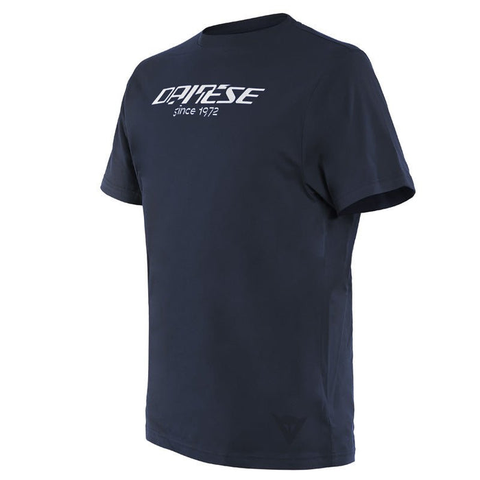 DAINESE PADDOCK LONG T-SHIRT - BLACK-IRIS/WHITE (2XL) (1896808-09D-XXL) - Driven Powersports Inc.80510193048651896808-09D-XXL