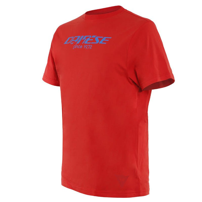 DAINESE PADDOCK LONG T-SHIRT - LAVA-RED/SKY-DIVER (2XL) (1896808-72F-XXL) - Driven Powersports Inc.80510193049331896808-72F-XXL