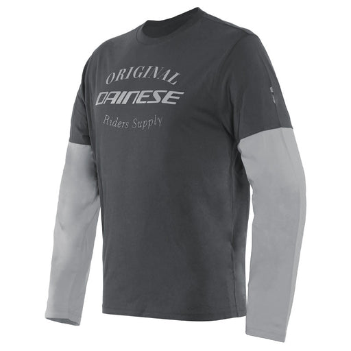 DAINESE PADDOCK T-SHIRT LS - CHARCOAL-GRAY/GLACIER-GRAY (2XL) (1896840-71F-XXL) - Driven Powersports Inc.80510193043221896840-71F-XXL