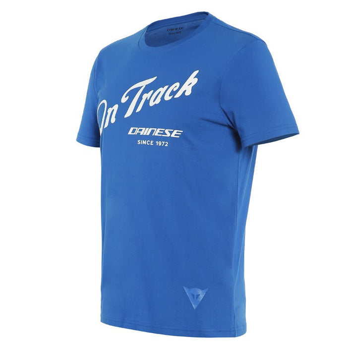 DAINESE PADDOCK TRACK T-SHIRT - SKY-DIVER/WHITE (2XL) (1896807-652-XXL) - Driven Powersports Inc.80510193047281896807-652-XXL