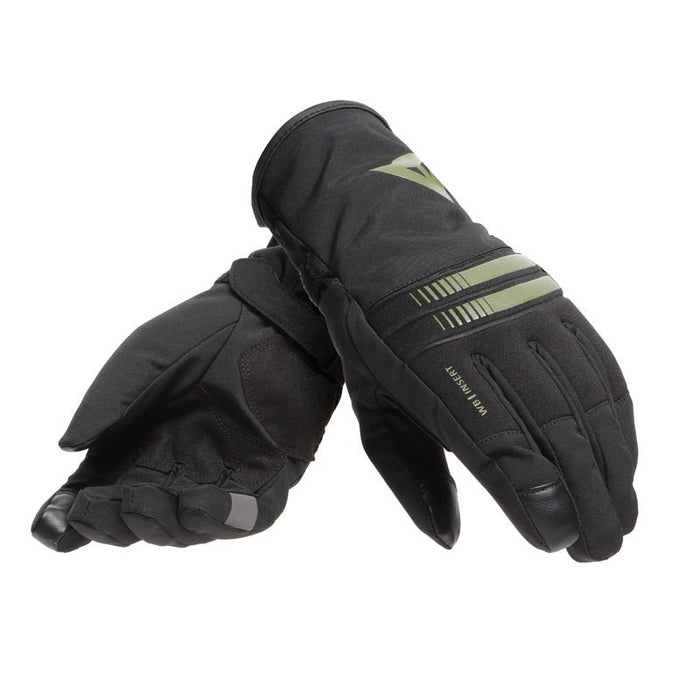 DAINESE PLAZA 3 LADY D - DRY GLOVES - BLACK/BRONZE GREEN (XL) - Driven Powersports Inc.80510194050432815954 - O57 - XXS