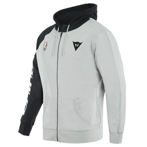 DAINESE RACING SERVICE FULL - ZIP HOODIE - GLACIER - GRAY/BLACK (2XL) (1896842 - 51C - XXL) - Driven Powersports Inc.80510193079271896842 - 51C - XXL