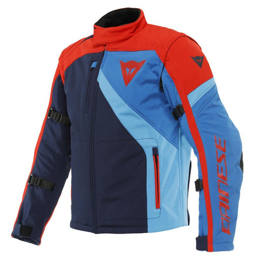 DAINESE RANCH TEX JACKET - BLACK IRIS/LAVA RED/LIGHT BLUE (64) - Driven Powersports Inc.80510192673681735231 - 17F - 46