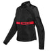 DAINESE RIBELLE AIR LADY TEX JACKET - BLACK/RED (38) (2735245-B78-38) - Driven Powersports Inc.80510192989042735245-B78-38