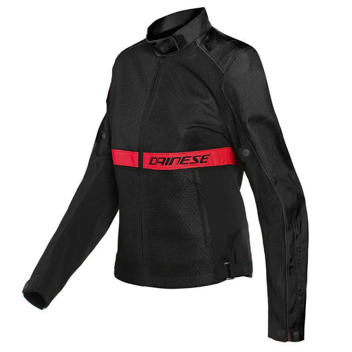 DAINESE RIBELLE AIR LADY TEX JACKET - BLACK/RED (40) (2735245-B78-40) - Driven Powersports Inc.80510192988672735245-B78-40