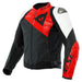 DAINESE SPORTIVA LEATHER JACKET - BLACK-MATTE/LAVA-RED/WHITE (58) (1533872-25A-58) - Driven Powersports Inc.80510194174351533872-25A-58