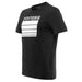 DAINESE STRIPES T-SHIRT - BLACK/WHITE (2XL) - Driven Powersports Inc.80510193962591896856-622-XS