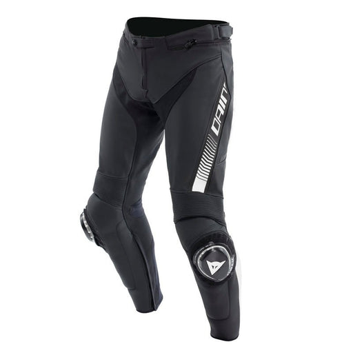 DAINESE SUPER SPEED LEATHER PANTS - BLACK/WHITE (44) (15500001 - 622 - 44) - Driven Powersports Inc.805101963998115500001 - 622 - 44