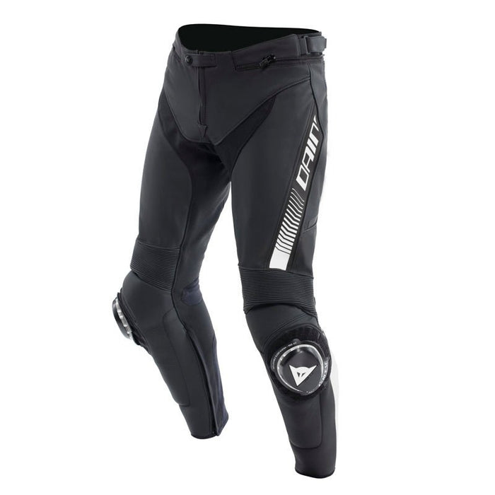 DAINESE SUPER SPEED LEATHER PANTS - BLACK/WHITE (54) (15500001 - 622 - 54) - Driven Powersports Inc.805101964003115500001 - 622 - 54